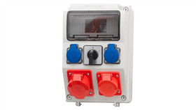 Rozdzielnica Caja 9M - Gniazda 2X16a 5P, 2X230v, 0/1(32A) /9 Modułów/