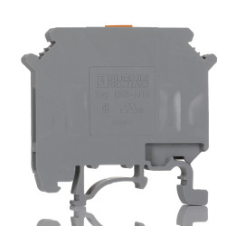 Złączka szynowa z odłącznikiem nożowym Phoenix Contact poziomy: Pojedynczy 24 → 10AWGŚruba UK 5-MTK 16A 500 V