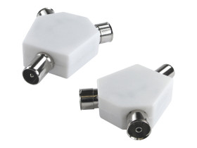 Złącze TV, Męskie do żeńskiego, 1000MHz, Koncentryczny