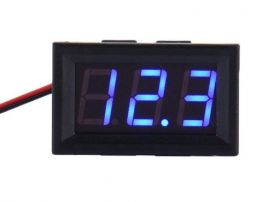 MODUŁ WOLTOMIERZ 5-120VDC NIEBIESKI 2 PRZEWODOWY