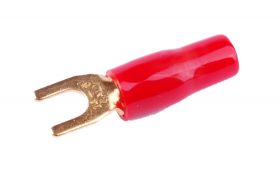 ZKW12-6.5R Końcówka widełkowa złocona M6,