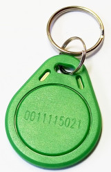 Brelok zbliżeniowy RFID EM 4100 - zielony