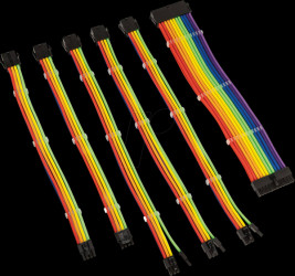 COREADEPT-EK-RBW Kolink Core Adept cable set, multi-coloured