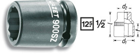 Nasadka udarowa Hazet 900SZ-16 1/2" (12.5 mm)