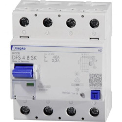 WYŁĄCZNIK DFS4 025-4/0,03-B SK RÓŻNICOWO-PRĄDOWY 3-FAZOWY 72124998