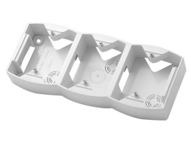 GAZELA Puszka natynkowa 3 potrójna pionowa biały PNP-3JV/00 OSPEL