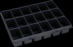 1000010137 Small parts insert, 18 recesses for i-BOXX 72 and LS-Tray 72