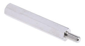 Kołek dystansowy gwint M4 x M4 długość 40mm Mosiądz Męski/żeński Sześciokątny RS PRO