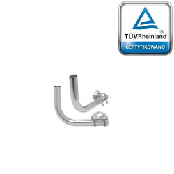 Uchwyt balkonowy z płytką dolną Antenowy UBED-38/400-H