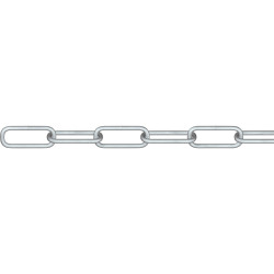 D&#xF6;rner &#x2B; helmer 171836G Link Chain Silver Steel Zinc Galvanised 30m