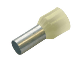 Końcówka tulejkowa izolowana 16/18 kość słoniowa 1000szt. 270048 HAUPA