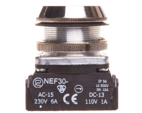 Przycisk sterowniczy 30mm czarny 1R z samopowrotem W0-NEF30-K Y S