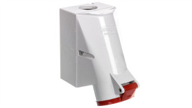 Gniazdo Naścienne 2-Częściowe 32A 4P 6H 400V Ip44 Zaciski Śrubowe Men1425