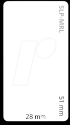 42100617 Multipurpose label white/28 mm x 51 mm