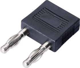 Złącze męskie bananowe Schnepp FK 14/4 - NI FK 14/4 - NI SCHWARZ Średnica pina: 4 mm Rozstaw kołków: 14 mm czarny 1 szt.