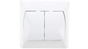 Akcent Łącznik Schodowy + Pojedynczy Z Podświetleniem Biały Łp-9As/00