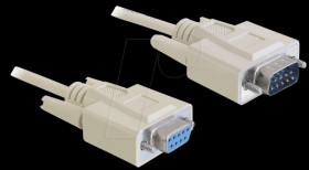 84064 Cable serial, SUB-D 9, 2m plug/jack