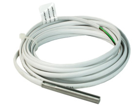 Czujnik temperatury TSR-1-TEL, przewodowy, cyfrowy, pomiar:-20C do +70C, sonda+ przewód tel. płaski PVC 3m.