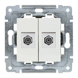 DANTE Gniazdo TV SAT podwójne typu F typ żeński F 450258