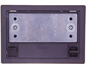 Simon Connect Puszka SF podłogowa pojedyncza 2x K45 gł. 70mm + SM102/9 szary grafit SF170/14