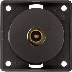 Integro Flow Gniazdo przyłączeniowe anteny TV brązowy mat 945112511