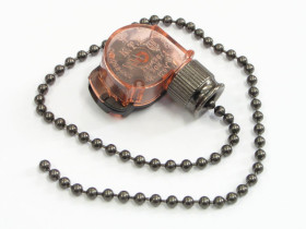 Przełącznik KTE 303/E87438, łańcuszek grafitowy ON-OFF