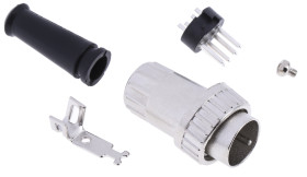 Wtyk Din 5 -pinowe Męski Montaż na kablu 100 V AC