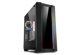 Sharkoon ELITE SHARK CA200G | Midi Tower Behuizing | Zwart