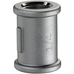 Sleeve, L 27 mm, 25 bar, malleable cast iron, hot-dip galvanized, for pipe systems, 113050