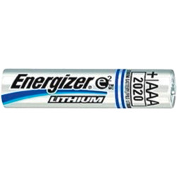 Lithium-battery, 1.5 V, LR03, AAA, round cell, surface contact, ENERGIZER L92 MICRO (4), package with 4 pieces