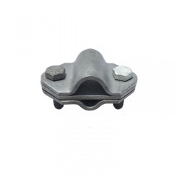 Złącze krzyżowe do uziomów fi 16mm, 2xM8, ocynk ogniowy