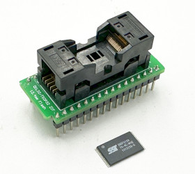 Adapter VSOP32 (TSOP32) --> DIL32 (DIP32) ZIF Wells-CTI (ADP: Pin9 to 1)