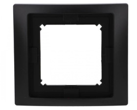 Simon Basic Ramka 1-krotna Neos do wersji bryzgoszczelnej IP44 z uszczelką czarny BMRC1B/49