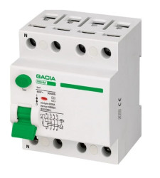 Wyłącznik różnicowoprądowy 10kA 4P 25A 0,03A 30mA typ AC