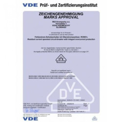 Wyłącznik różnicowoprądowy z członem nadprądowym B13A 30mA 2P 10kA TYP A RCBO SEZ 2622