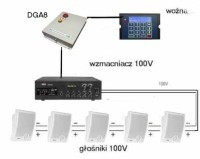 SD-ZESTAW10B Zestaw dzwonków bezstresowych + woźna z GPS - zestaw dla 5 dzwonków (dowolna ilość melodii)
