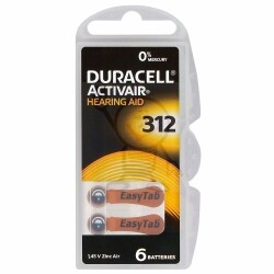 Słuchowa 312 DA Duracell /6 ActivAir 1.4V