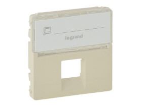 VALENA LIFE Plakietka z etykietą gniazda 1 x RJ45 kat.6a UTP kremowa 755471 LEGRAND