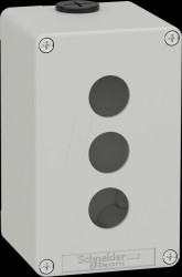 XAPD2503 Empty housing, metal, gray, 3 command points 22 mm
