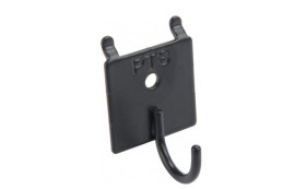 Hak, Stalowe, długość: 75mm, Czarny