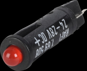 1.69.508.804/0000 Indicator, 28 V, protruding LED, 5 mm, red