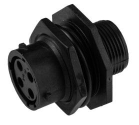 Złącze wielostykowe przemysłowe 4-pinowe, panelowe Wtyczka Souriau Sunbank by Eaton