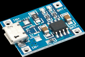 Developer boards - Charger board for 3.7V Li batteries, Micro-US