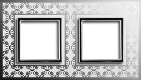 DANTE Ekskluzywne Ramka 2x /4501182 + podkład szkło transparentne 450118213