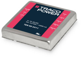 TracoPower TEN 60-4812 Przetwornica DC/DC, do PCB 48 V/DC 12 V/DC 5 A 60 W Ilość wyjść: 1 x Content 1 szt.