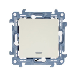 Łącznik pojedynczy podświetlany kremowy CW1L.01/41 Kontakt Simon10