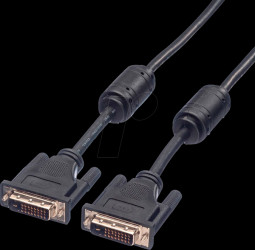 04.11.21 DVI monitor cable DVI 24+1 connector, Dual Link, 1 m