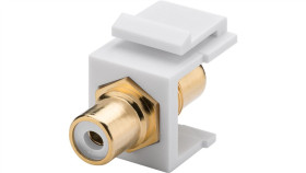 Moduł Cinch/Rca Keystone - Wersja Kolorystyczna Biały