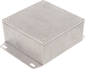 Aluminum die cast enclosure, (L x W x H) 92 x 92 x 42 mm, natural, IP54, 1590YF