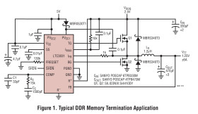 High Power Synchronous Switching Regulator Controller for DDR Memory Termination